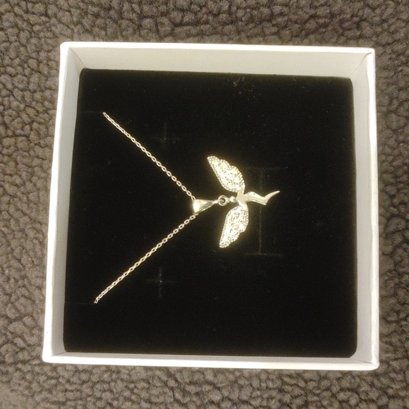 925 Sterling Silver Angel Necklace - Picture 1 of 4